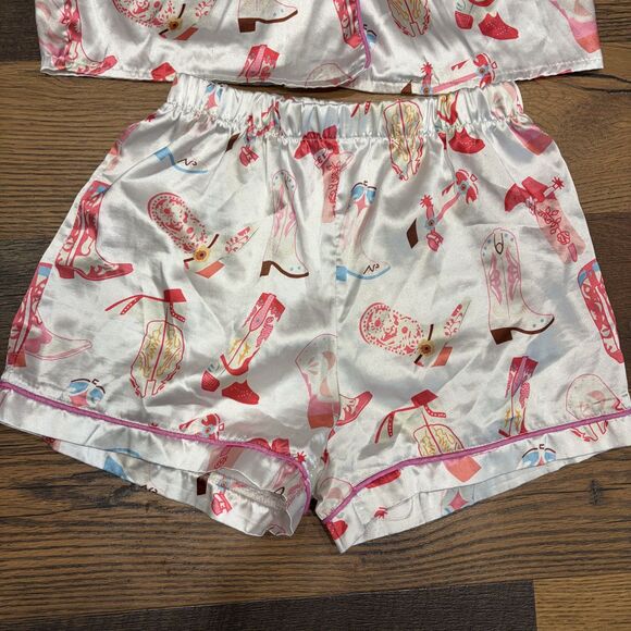 Western Cowboy Boot Pajama Set - Picture 3 of 5